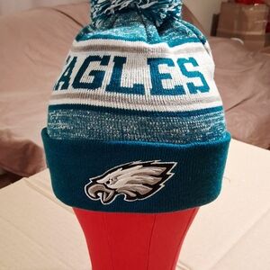 Philadelphia Eagles Teal and White Adult Beanie